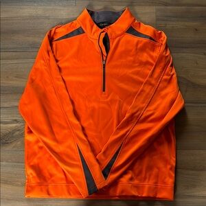 Men's Orange Quarter-Zip Jacket